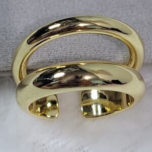 LOREN STEWART × CURATEUR Women’s Gold Deux Open Band Ring Size 7